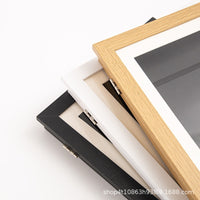 Flip Magnetic Photo Frame Kids Art Frames A4 Children's Wooden Frame Decorative Picture Frame