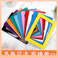 Crystal Magnetic Silicone Photo Frame for Wall Display - Punch-Free 5/6 Inch Picture Frames for Kids Room Decor