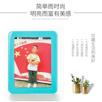 Colorful Magnetic Photo Frame for Kids - Creative Crystal Picture Frame for Photo Wall and Fridge