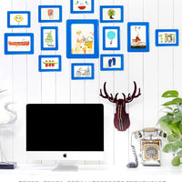Colorful Magnetic Photo Frame for Kids - Creative Crystal Picture Frame for Photo Wall and Fridge