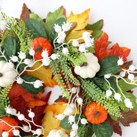 Tingzhi 2026 New Thanksgiving Wreath Artificial Green Plant Harvest Festival Maple Leaf Door Hanging Home Decor Wall Hanging
