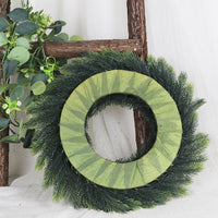 Artificial Christmas Wreath PE Pine Needle Door Craft Simulation Plant Ring Garland Decoration
