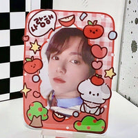 Acrylic Photo Frame Desktop Graffiti Style Cartoon Dog 3-inch Stand Magnetic Refrigerator Sticker Display Frame