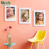 Magnetic Photo Frame for Kids Room, 5-inch Picture Frame for Living Room or Refrigerator, Simple Magnetic Wall Sticker