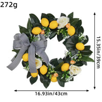 Easter Wreath Door Decoration Artificial Flower Garland for Spring Festival Scene Layout Rattan Pendant