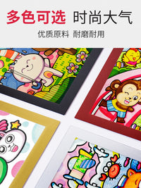 A5L Simple Magnetic Picture Frame for Kids' Artwork, Punch-Free Wall Mount Certificate Display