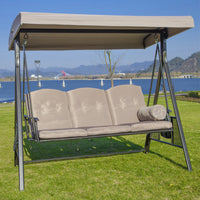 Outdoor Rocking Chair Patio Balcony Hanging Chair Hammock Yard Garden Kids Swing Rocker Double Triple Seater