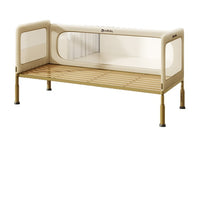 Coolbaby Seamless Co-sleeper Baby Bed with Adjustable Height and Extended Guardrail, Convertible to Toddler Bed for Adults