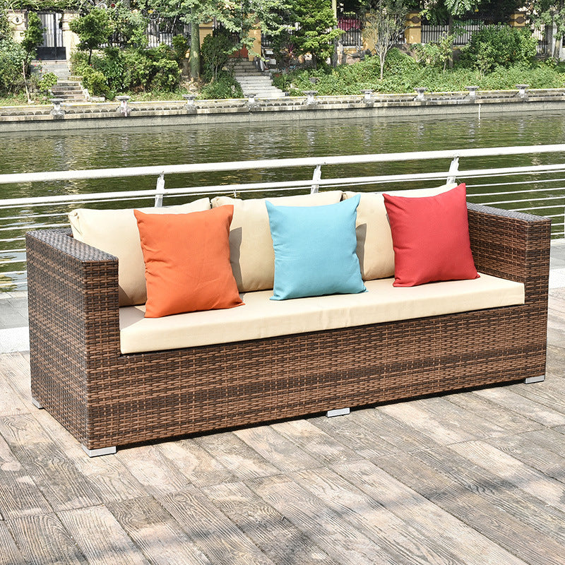 Outdoor Rattan Sofa Set Garden Patio Wicker Furniture for Living Room Villa Hotel Leisure