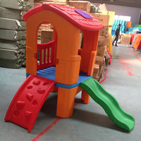 Little Prodigy Double Slide Plastic Outdoor Indoor Kids Playground Home Amusement Park Slide Game House Naughty Castle