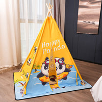 Kids' Cartoon Play Tent for Hotel Family Rooms, Boys and Girls Indian Teepee Toy House