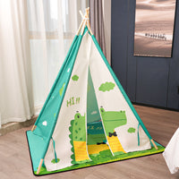 Kids' Cartoon Play Tent for Hotel Family Rooms, Boys and Girls Indian Teepee Toy House