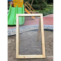 Wooden Sand Sieve for Kids Outdoor Sandbox Beach Play, Kindergarten Sand Sifting Game Toy
