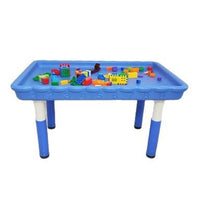 Lace Toy Table with Lifting Craft Square Stall Sand Play Table, Plastic Children's Building Block Sand and Water Sandbox Table