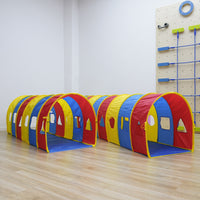 Arch Crawling Rainbow Tunnel Kids Sensory Training Indoor Play Tunnel Climbing Frame Baby Toy