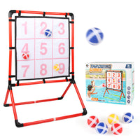 Cross-Border Water and Land Nine-Square Grid Game Set with Sticky Ball Throwing for Indoor and Outdoor Sports