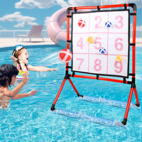 Cross-Border Water and Land Nine-Square Grid Game Set with Sticky Ball Throwing for Indoor and Outdoor Sports