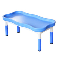 Kids Plastic Sand Table Water Play Table Building Block Game Desk for Kindergarten Multi-functional