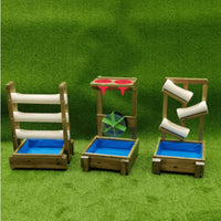 Outdoor Wooden Sandpit Wall Water Play Equipment for Kids - Sandbox Fun and Educational Toy
