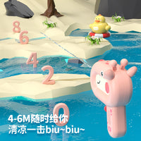 New Kids Dinosaur Water Gun Toy Double Nozzle Cartoon Chicken Duck Outdoor Water Fight