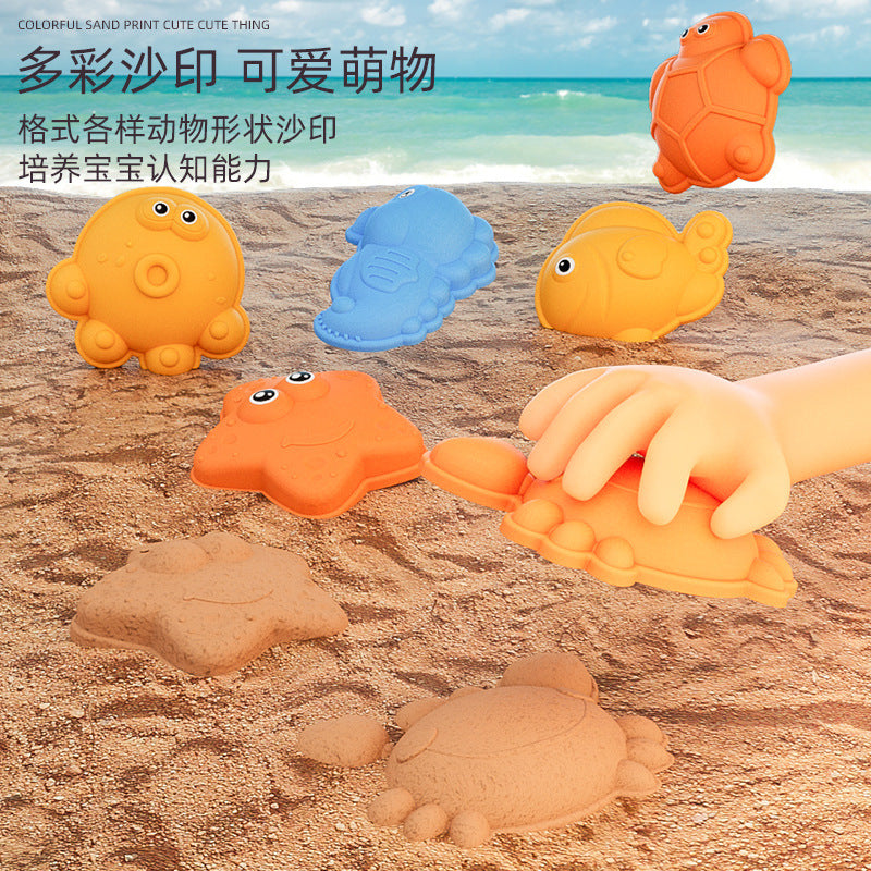 Kids Outdoor Beach Toy Set with Sand Bucket and Shovel for Play Sand and Water Games