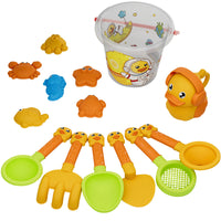 Kids Outdoor Beach Toy Set with Sand Bucket and Shovel for Play Sand and Water Games