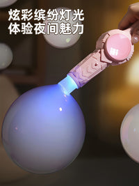 Automatic Bubble Machine for Kids, Handheld Electric Bubble Wand with Smoke Effect, Non-toxic Toy for Infants and Children