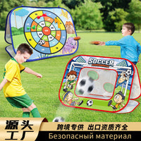 Kids 3-in-1 Dart Board Sandbag Toss Sticky Ball Game Set Target Flying Disc Outdoor Sports Toy