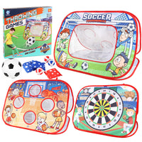 Kids 3-in-1 Dart Board Sandbag Toss Sticky Ball Game Set Target Flying Disc Outdoor Sports Toy
