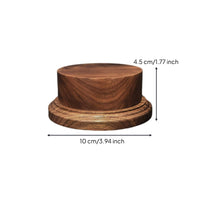 Black Walnut Display Base Clean Modern Look Round Wood Display Base