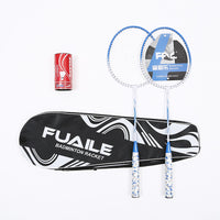 Fuaile Iron Alloy Badminton Racket Set for Adults - Professional Training and Competition Racket