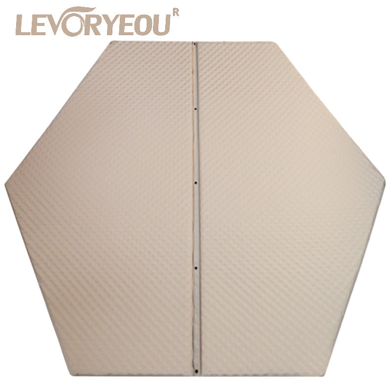 Hexagonal Automatic Inflatable Sleeping Pad Thickened Elastic Cotton Air Mattress for Outdoor Camping Tent Moisture-proof Mat