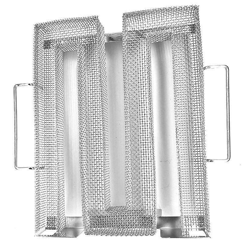 Arch-shaped Stainless Steel Cold Smoke Generator Wood Chip Smoker Box for BBQ Grilling Roasting Outdoor Camping Tool