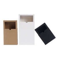 Wholesale Kraft Paper Drawer Boxes White Cardboard Tea Empty Boxes Jewelry Gift Packaging Rectangular Favor Boxes