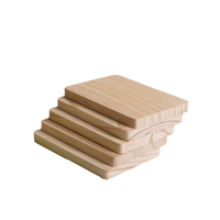 Custom Engraved Wooden Board DIY Craft Square Wood Slice for Logo and Crafts