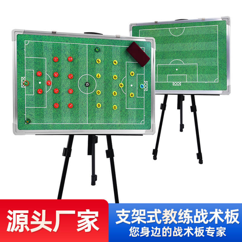 Magnetic Soccer Basketball Volleyball Coaching Board with Pen and Eraser, Aluminum Alloy Tactical Board