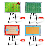 Magnetic Soccer Basketball Volleyball Coaching Board with Pen and Eraser, Aluminum Alloy Tactical Board