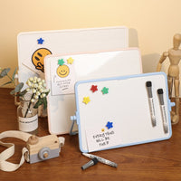 Funi FT-8638 Magnetic Double-Sided Desktop Whiteboard with Stand - Erasable Office Writing Board