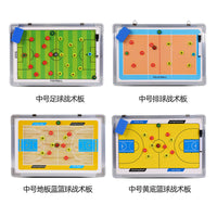Magnetic Soccer Basketball Volleyball Coaching Board with Pen and Eraser, Aluminum Alloy Tactical Board