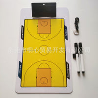 Portable Basketball Coaching Board with Magnetic Pieces and Smooth Writing Pen for Game Training