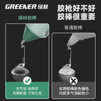Greenswift Hot Melt Glue Gun for DIY Crafts with High Viscosity Glue Sticks, Small Size for Kids