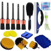16-Piece Car Cleaning Kit Auto Detailing Brush Set Car Wash Kit Detail Brush Set