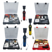 Wood Floor and Furniture Repair Kit with Hard Wax Filler, Multi-Color Wax Blocks, and Battery Included Wax Melting Tool for DIY Homeowners