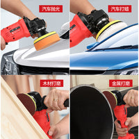 Cordless Lithium-Ion Car Polisher Dual Battery Orbital Buffer for Automotive Detailing and Home Use