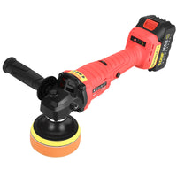 Cordless Lithium-Ion Car Polisher Dual Battery Orbital Buffer for Automotive Detailing and Home Use