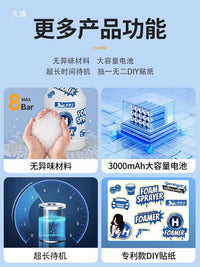 Electric Car Wash Foam Sprayer High-Pressure Water Spray Foam Pot for Vehicle Cleaning