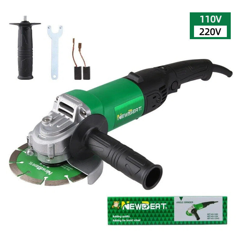 Cordless Mini Angle Grinder 1000W Long Handle Variable Speed Metal Cutting Polishing Machine
