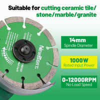 Cordless Mini Angle Grinder 1000W Long Handle Variable Speed Metal Cutting Polishing Machine