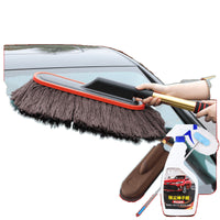 Extendable Car Wash Mop with Cotton Thread, Dust Removal Duster, Soft Bristle Car Cleaning Tool