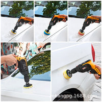 Car Polishing and Waxing Sponge Pad Kit - 3-inch 22-Piece Set with Wool Pads and Sponge Wheels